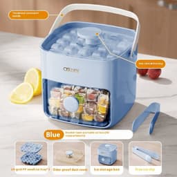image-Large Capacity Ice Storage Household Food Grade Pressing Ice Cube Mold Ice Maker