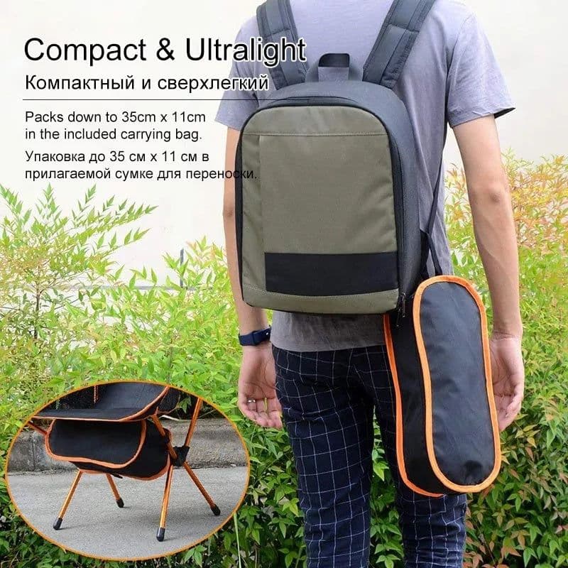 image-Travel Ultralight Folding Chair Superhard High Load Outdoor Camping Chair Portable Beach Hiking Picnic Seat Fishing Tools Chair