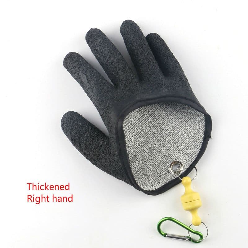 image-Fishing Gloves Anti-Slip Protect Hand From Puncture Scrapes Fisherman Professional Catch Fish Latex Hunting Gloves Left Right