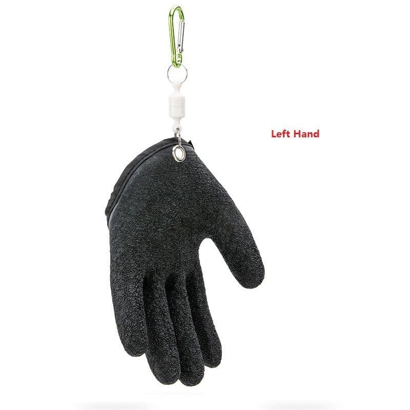 image-Fishing Gloves Anti-Slip Protect Hand From Puncture Scrapes Fisherman Professional Catch Fish Latex Hunting Gloves Left Right