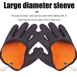 image-Fishing Gloves Anti-Slip Protect Hand From Puncture Scrapes Fisherman Professional Catch Fish Latex Hunting Gloves Left Right