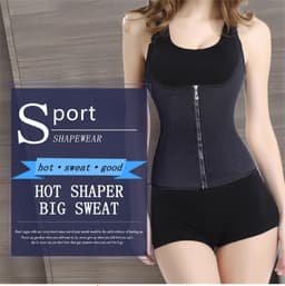 image-Adjustable Zipper Waist Shaper & Trimmer