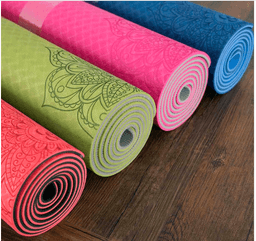 image-Two-color TPE Non-slip Yoga Mat Fitness Mat