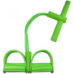 image-Natural Latex Foot Pedal Elastic Pull Rope with Handle Fitness Equipment Bodybuilding Expander