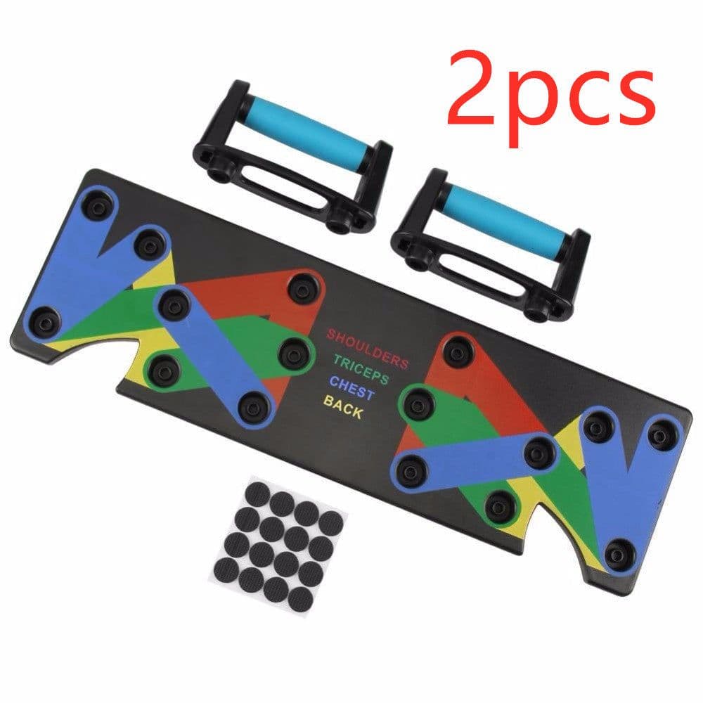 image-Push Up Rack Edge 9 in 1 Body Building Exercise Fitness Tools Women Men Push-Up Display Shelves and Raisers For GYM Training Body drop shipping