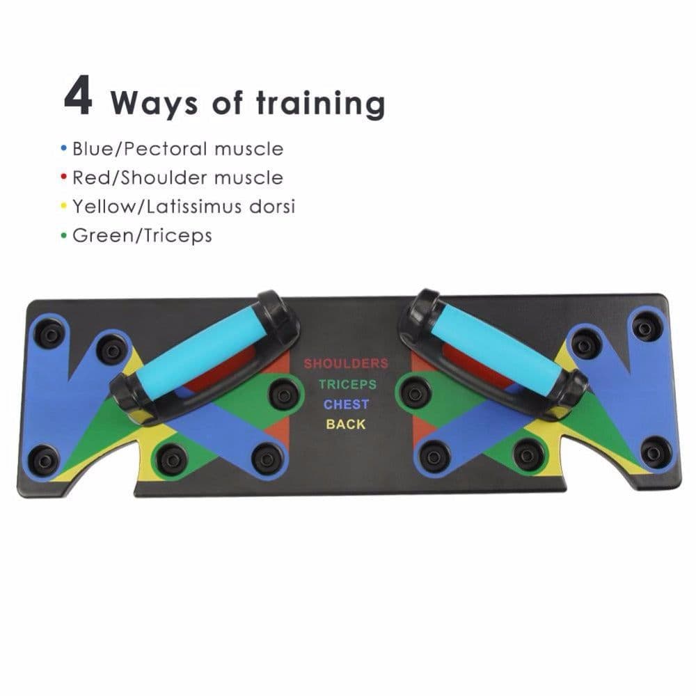 image-Push Up Rack Edge 9 in 1 Body Building Exercise Fitness Tools Women Men Push-Up Display Shelves and Raisers For GYM Training Body drop shipping