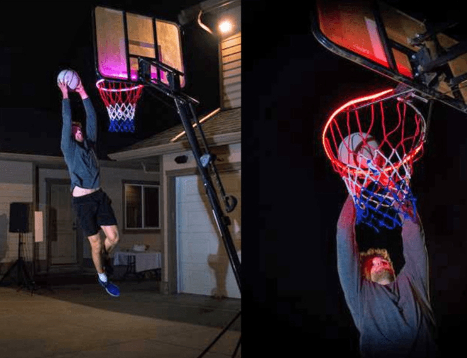 image-Induction Color Changing Basketball Frame Light