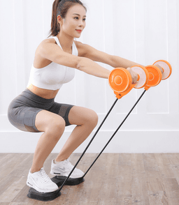 image-Abdominal Ring and Abdomen Fitness Equipment Household Curling Abdominal Tension Machine to Lose Weight and Slim Abdomen Artifact and Slim Waist and Arm Exercise