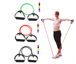 image-Latex Resistance Bands Workout Exercise Yoga Crossfit Fitness Tubes Pull Rope Fitness Exercise Equipment Tool