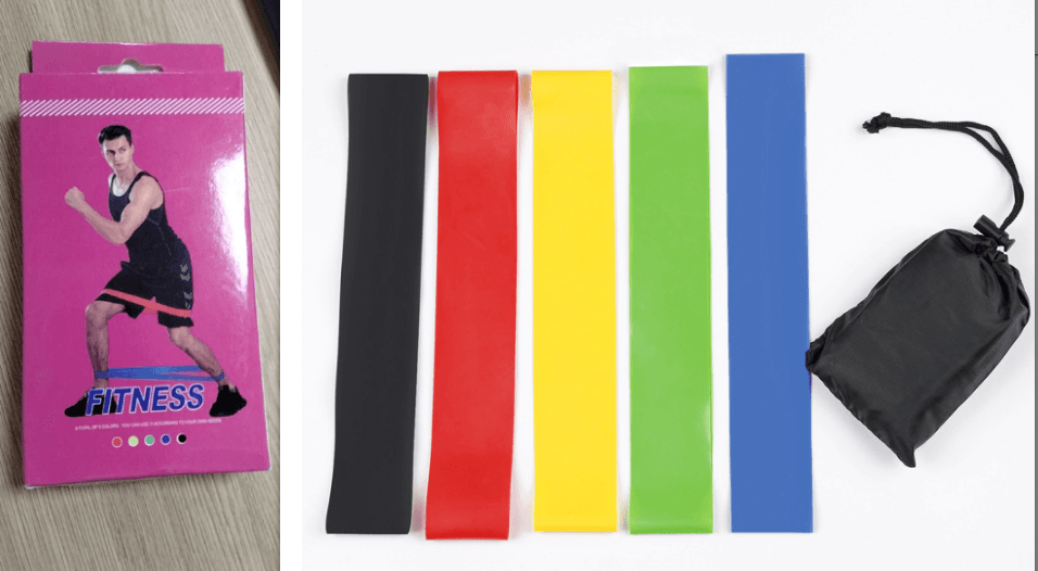 image-5 Level Resistance Rubber Bands Yoga Training Elastic Bands