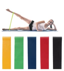 image-5 Level Resistance Rubber Bands Yoga Training Elastic Bands