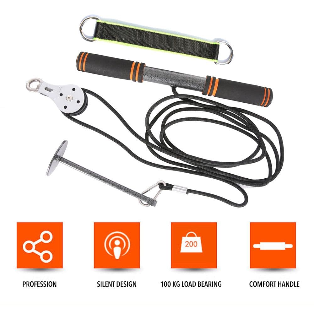 image-Fitness Arm Muscle Blaster Trainer Biceps Triceps Pull Rope Wrist Roller Forearm Home Workout Hand Gripper Strength Trainning
