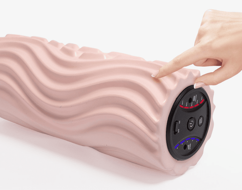 image-USB Electric Massage Yoga Massager Muscle Soreness Pain Relax Stovepipe Vibration Acupressure Massage Column Foam Roller Block