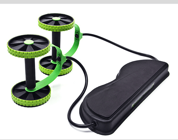 image-Tension Foldable Sit-up Equipment Revoflex Xtreme Rally Multifunction Pull Rope Muscle Training Wheeled Fitness Equipment