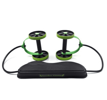 image-Tension Foldable Sit-up Equipment Revoflex Xtreme Rally Multifunction Pull Rope Muscle Training Wheeled Fitness Equipment