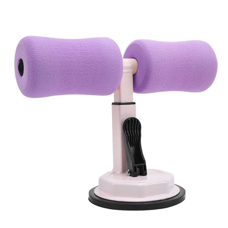 image-Sit-up Trainer Crunch Bar Floor Assistant Ankle Support Exercise Stand Padded Workout Equipment for Home Gym Gear