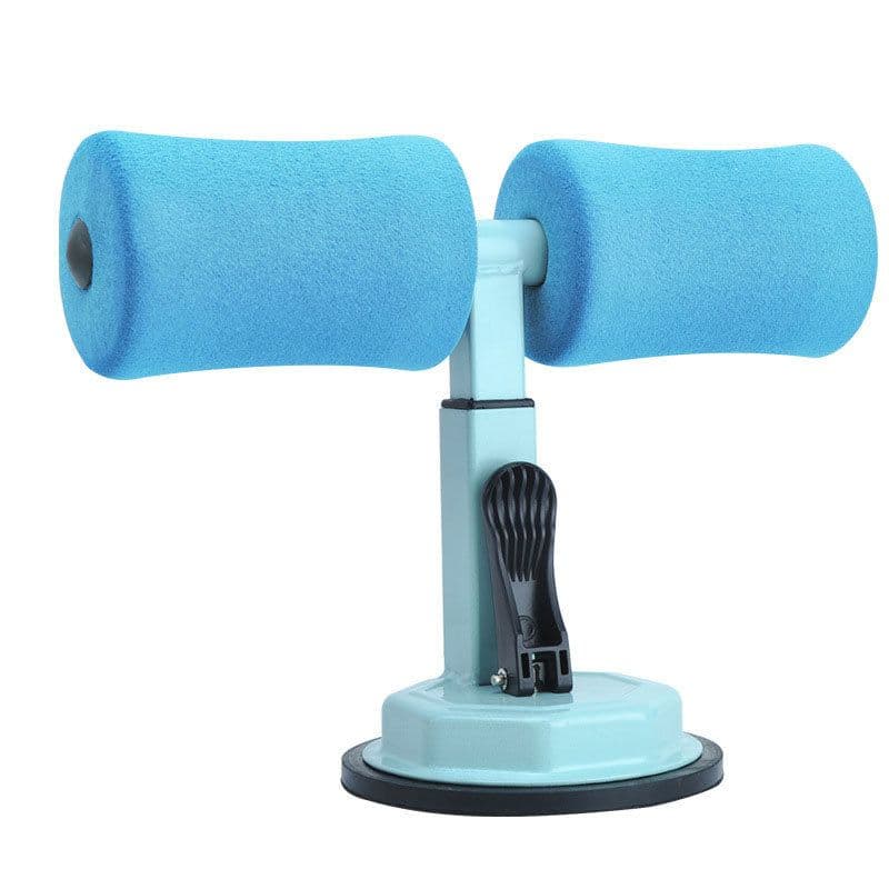 image-Sit-up Trainer Crunch Bar Floor Assistant Ankle Support Exercise Stand Padded Workout Equipment for Home Gym Gear