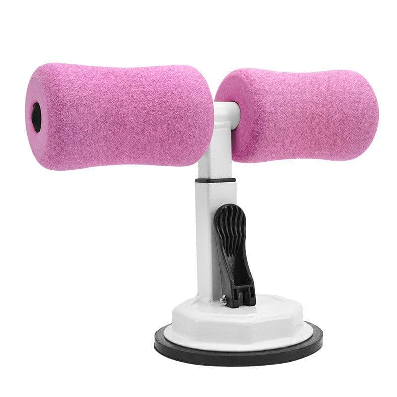 image-Sit-up Trainer Crunch Bar Floor Assistant Ankle Support Exercise Stand Padded Workout Equipment for Home Gym Gear