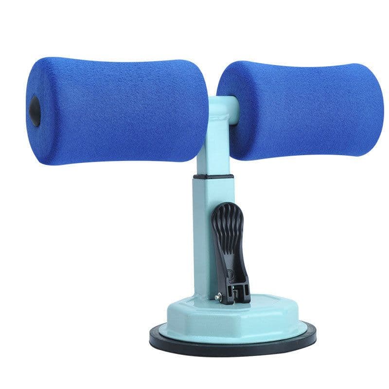 image-Sit-up Trainer Crunch Bar Floor Assistant Ankle Support Exercise Stand Padded Workout Equipment for Home Gym Gear