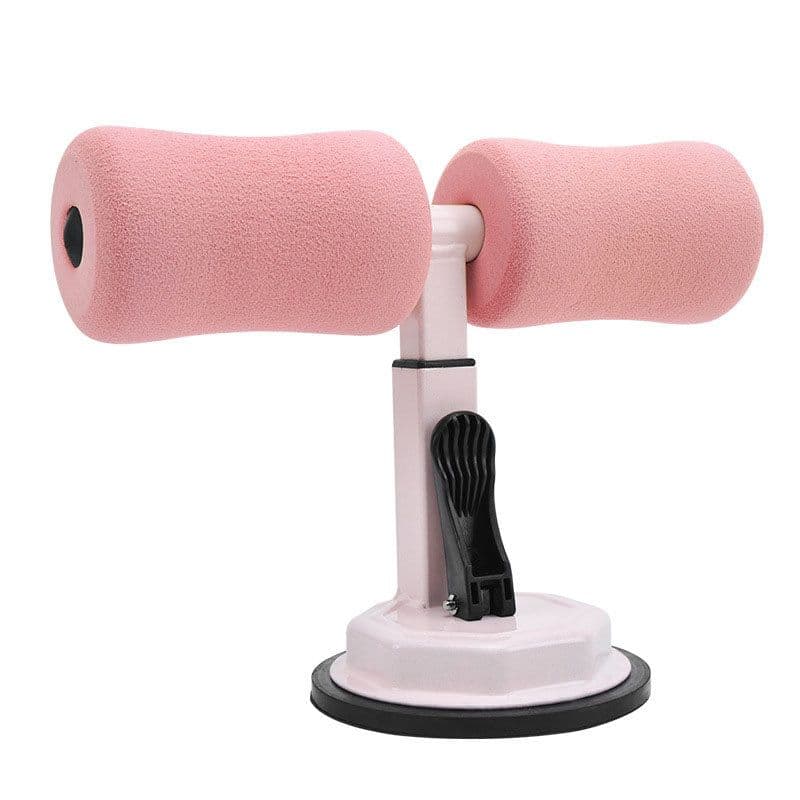 image-Sit-up Trainer Crunch Bar Floor Assistant Ankle Support Exercise Stand Padded Workout Equipment for Home Gym Gear