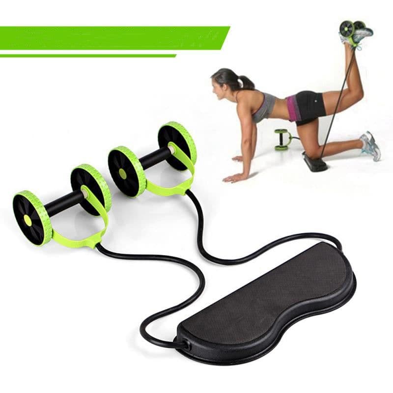 image-Tension Foldable Revoflex Xtreme Rally Multifunction Pull Rope Wheeled Health Abdominal Muscle Training Home Fitness Equipment