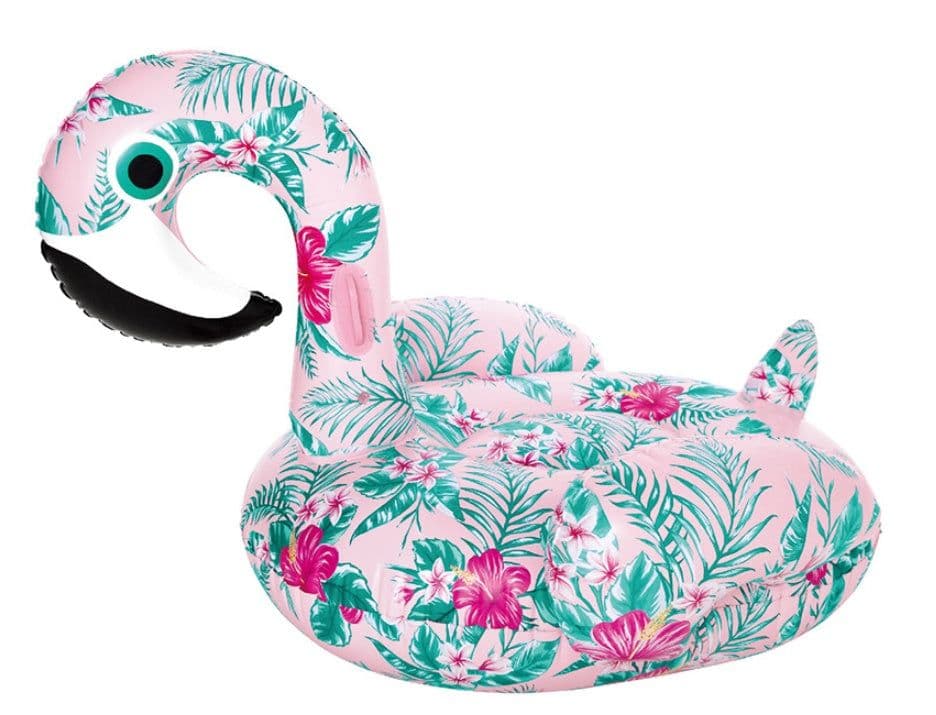 image-YUYU model inflatable pink flamingo swimming float Tube adult raft model pink flamingo pool float swim ring summer water fun pool toys