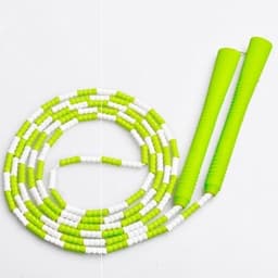 image-PVC Family Sports Jump Rope Children's Fancy Bamboo Jump Rope Non-slip Handle Hard Bead Yoga Rope Skipping
