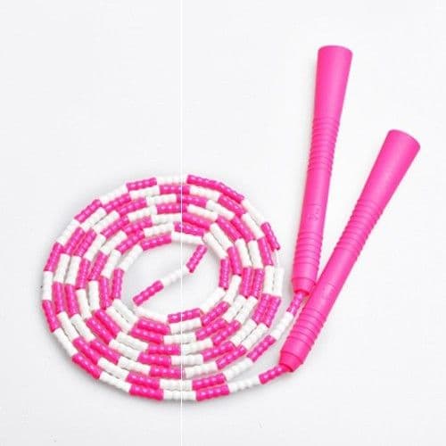 image-PVC Family Sports Jump Rope Children's Fancy Bamboo Jump Rope Non-slip Handle Hard Bead Yoga Rope Skipping