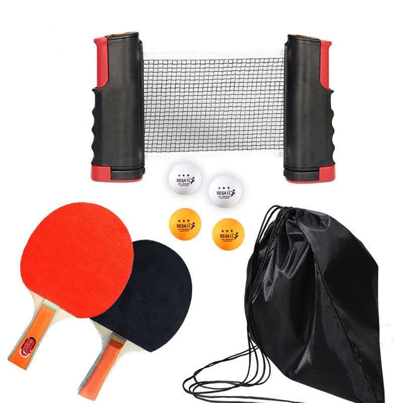 image-Retractable and Portable Table Tennis Racket Set