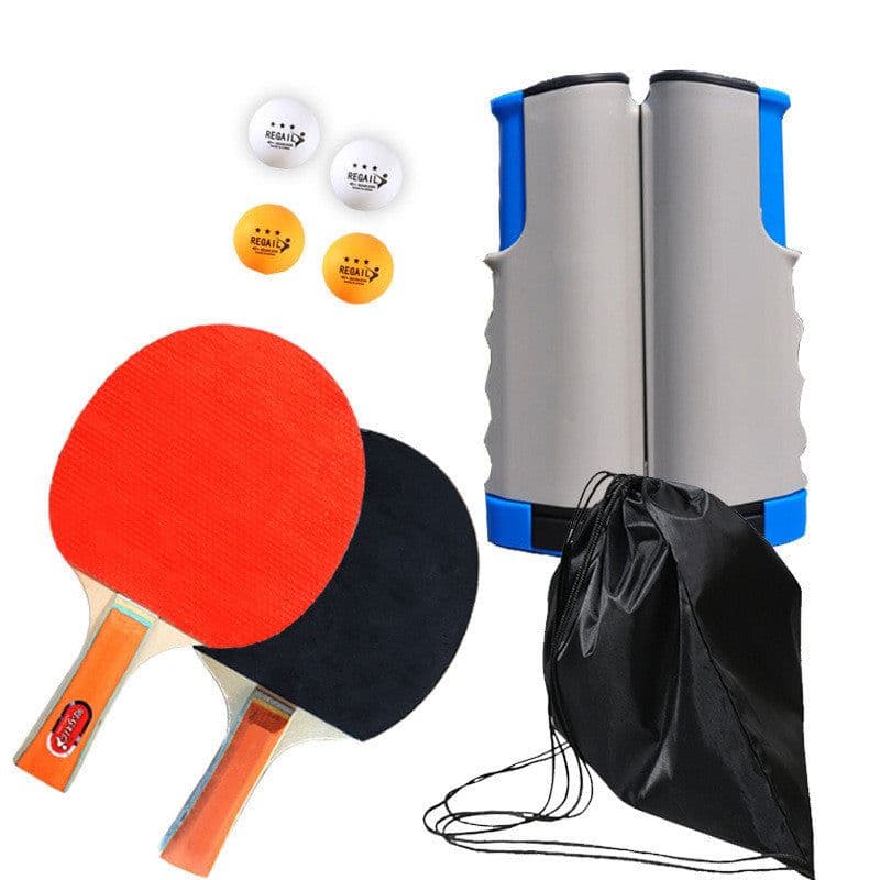 image-Retractable and Portable Table Tennis Racket Set