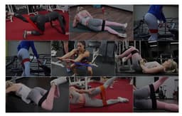 image-Fitness women and men squat hip resistance band