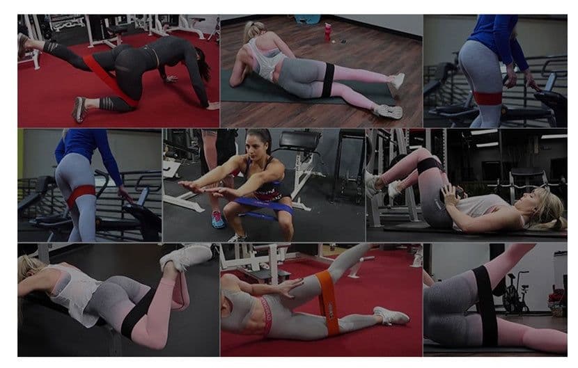 image-Fitness women and men squat hip resistance band