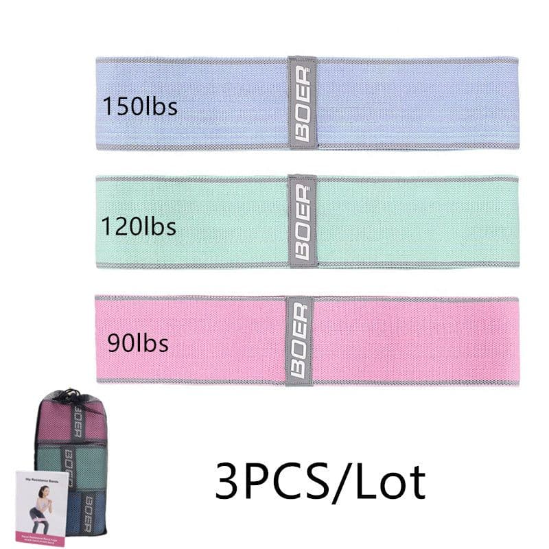 image-Fitness women and men squat hip resistance band