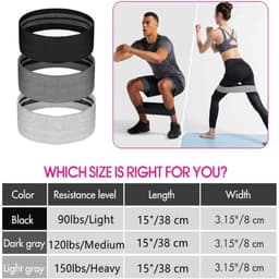 image-Fitness women and men squat hip resistance band