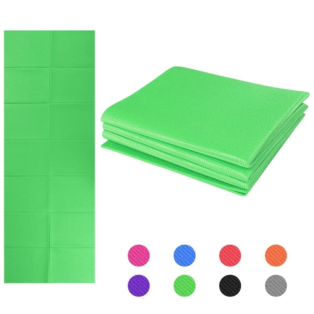 image-Non Slip Yoga Mat 3 Folding Gymnastics Mat Fitness Exercise Gym Oxford Airtrack Panel Tumbling Climbing Pilates Pad Air Track