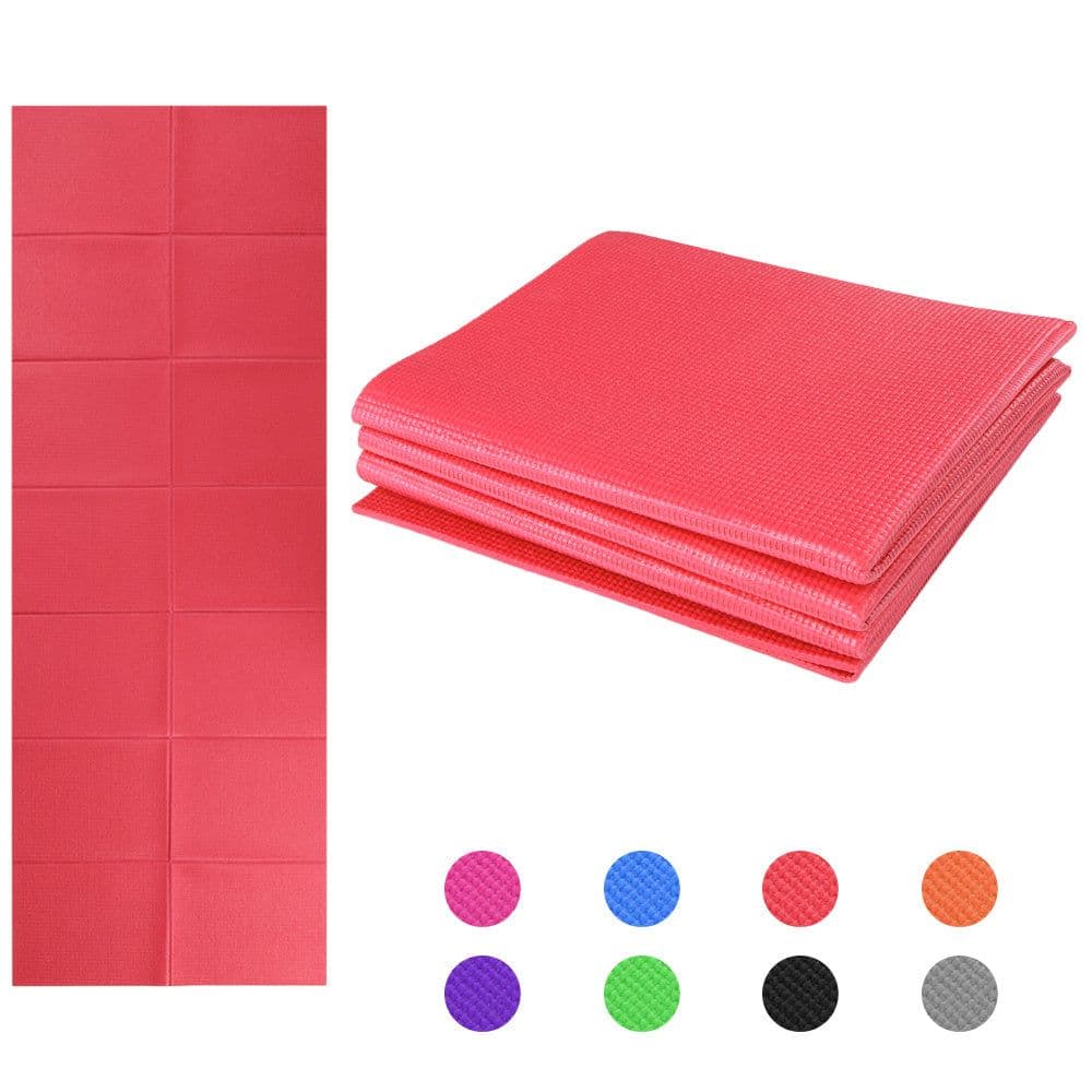 image-Non Slip Yoga Mat 3 Folding Gymnastics Mat Fitness Exercise Gym Oxford Airtrack Panel Tumbling Climbing Pilates Pad Air Track