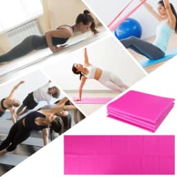 image-Non Slip Yoga Mat 3 Folding Gymnastics Mat Fitness Exercise Gym Oxford Airtrack Panel Tumbling Climbing Pilates Pad Air Track