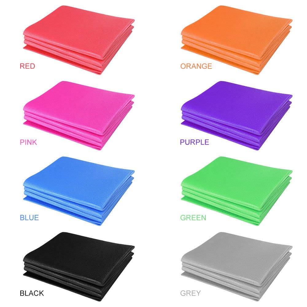 image-Non Slip Yoga Mat 3 Folding Gymnastics Mat Fitness Exercise Gym Oxford Airtrack Panel Tumbling Climbing Pilates Pad Air Track