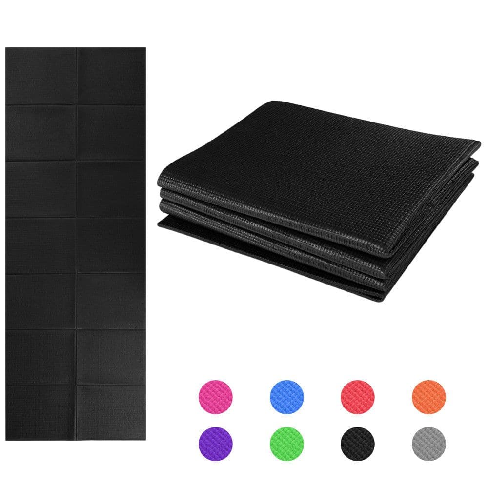 image-Non Slip Yoga Mat 3 Folding Gymnastics Mat Fitness Exercise Gym Oxford Airtrack Panel Tumbling Climbing Pilates Pad Air Track