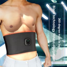 image-Smart Digital Display Fitness EMS Belt Abdominal Instrument Boxed Abdominal Muscle Trainer Lazy Fitness Artifact