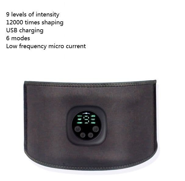 image-Smart Digital Display Fitness EMS Belt Abdominal Instrument Boxed Abdominal Muscle Trainer Lazy Fitness Artifact