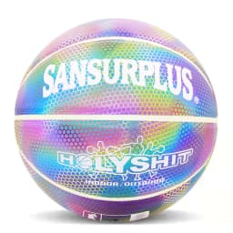 image-Glowing Luminous Fluorescent Basketball Night Game Basketball