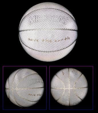 image-Glowing Luminous Fluorescent Basketball Night Game Basketball