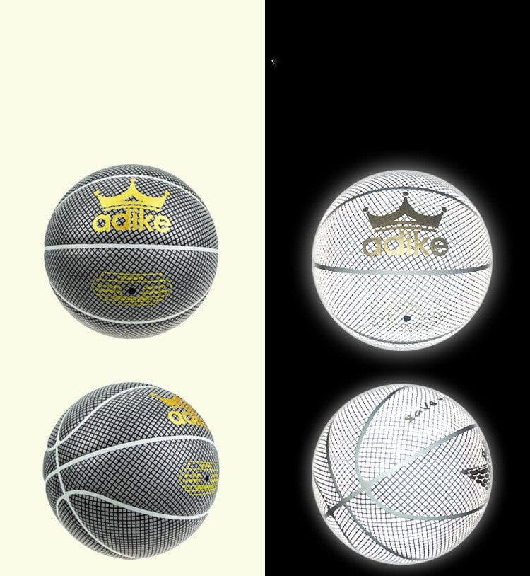 image-Glowing Luminous Fluorescent Basketball Night Game Basketball