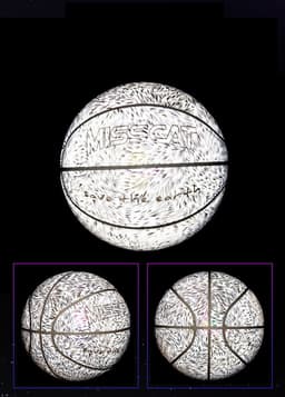 image-Glowing Luminous Fluorescent Basketball Night Game Basketball