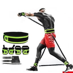 image-Leg Squat Boxing Combat Training Resistance Bands Fitness Combat Fighting Resistance Force Agility Workout Exercise Equipment
