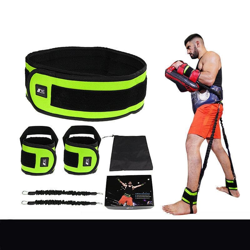 image-Leg Squat Boxing Combat Training Resistance Bands Fitness Combat Fighting Resistance Force Agility Workout Exercise Equipment
