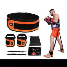 image-Leg Squat Boxing Combat Training Resistance Bands Fitness Combat Fighting Resistance Force Agility Workout Exercise Equipment