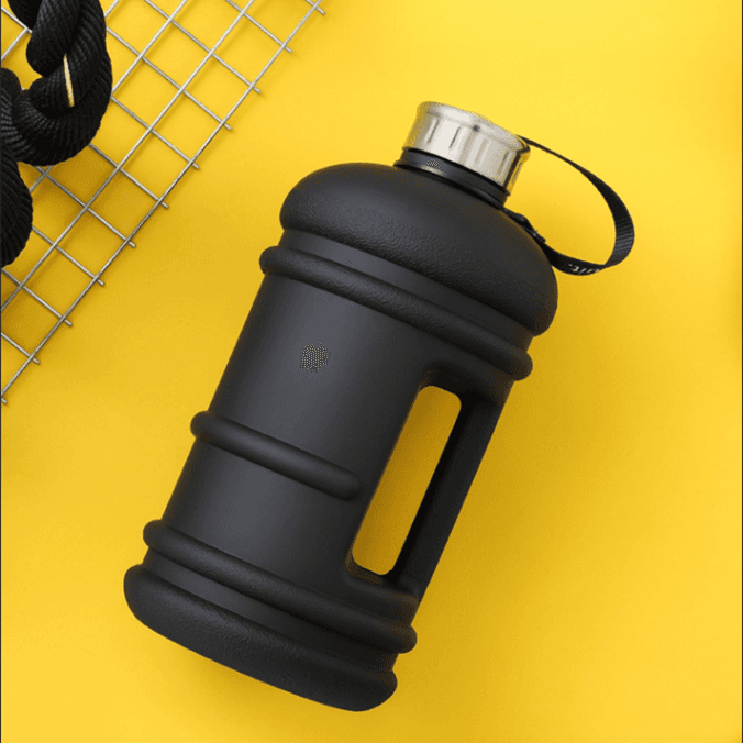 image-Fitness water bottle 1.3L large capacity scale sports