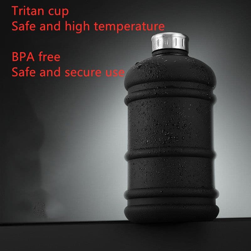 image-Fitness water bottle 1.3L large capacity scale sports